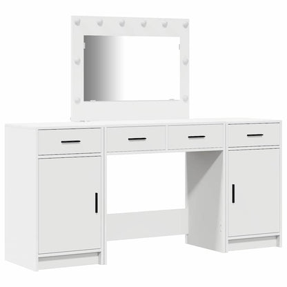 Dressing Table 3 pcs White 40 x 41 x 75 cm Engineered wood