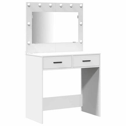 Dressing Table 3 pcs White 40 x 41 x 75 cm Engineered wood