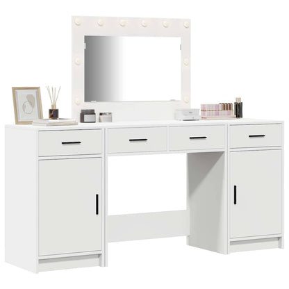 Dressing Table 3 pcs White 40 x 41 x 75 cm Engineered wood
