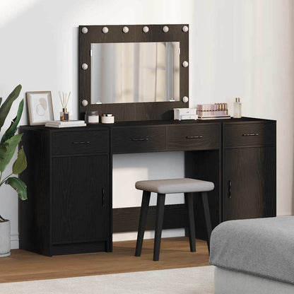 Dressing Table 3 pcs Black 40 x 41 x 75 cm Engineered wood