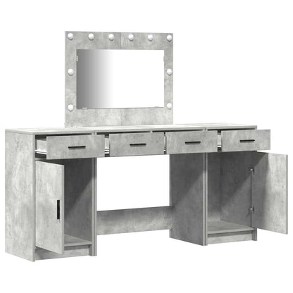 Dressing Table 3 pcs Grey 40 x 41 x 75 cm Engineered wood
