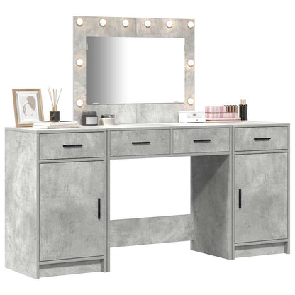 Dressing Table 3 pcs Grey 40 x 41 x 75 cm Engineered wood