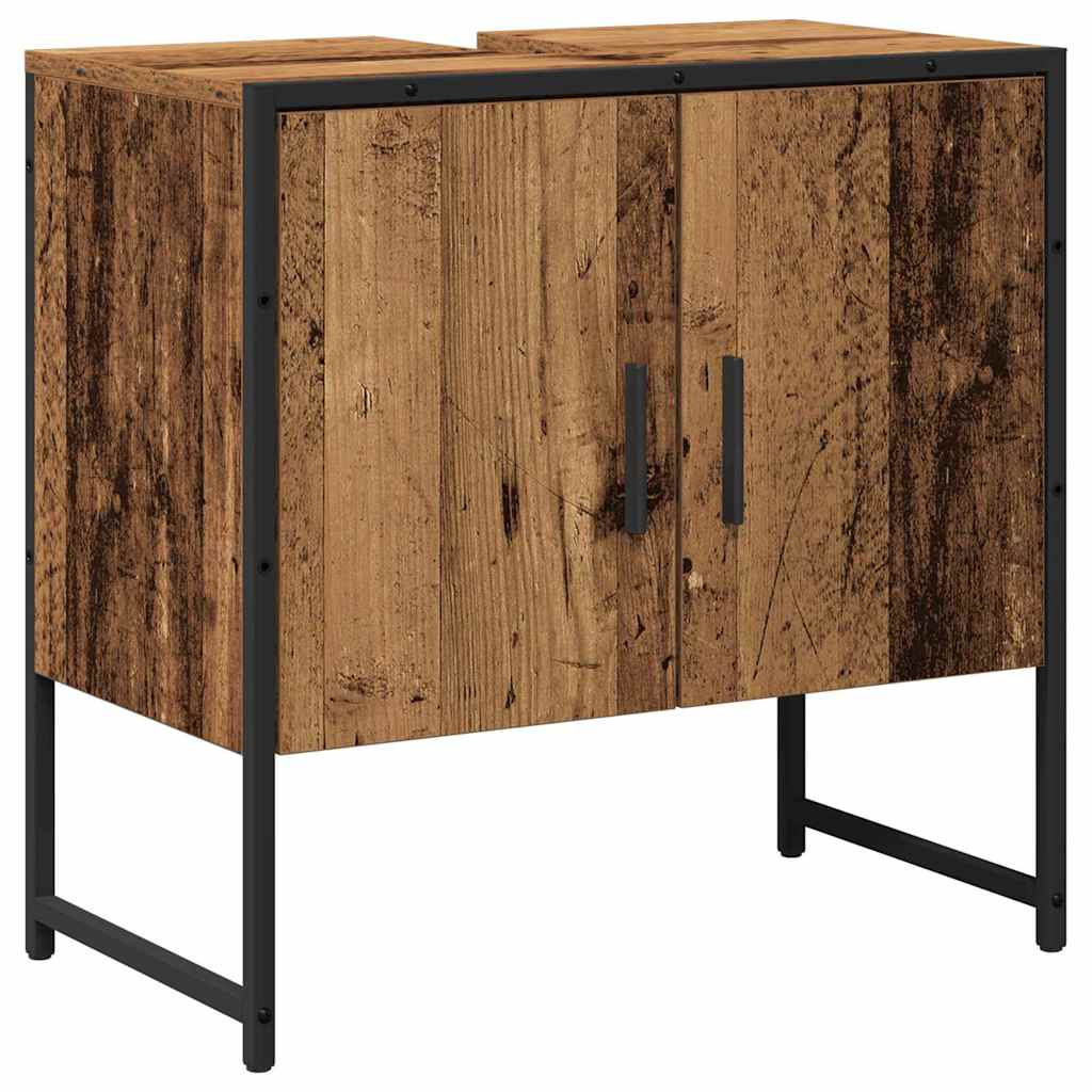 Bathroom Furniture Set with Storage 2 pcs Brown 60 x 33 x 60 cm