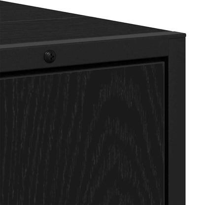 Bathroom Furniture Set with Storage 2 pcs Black 60 x 33 x 60 cm