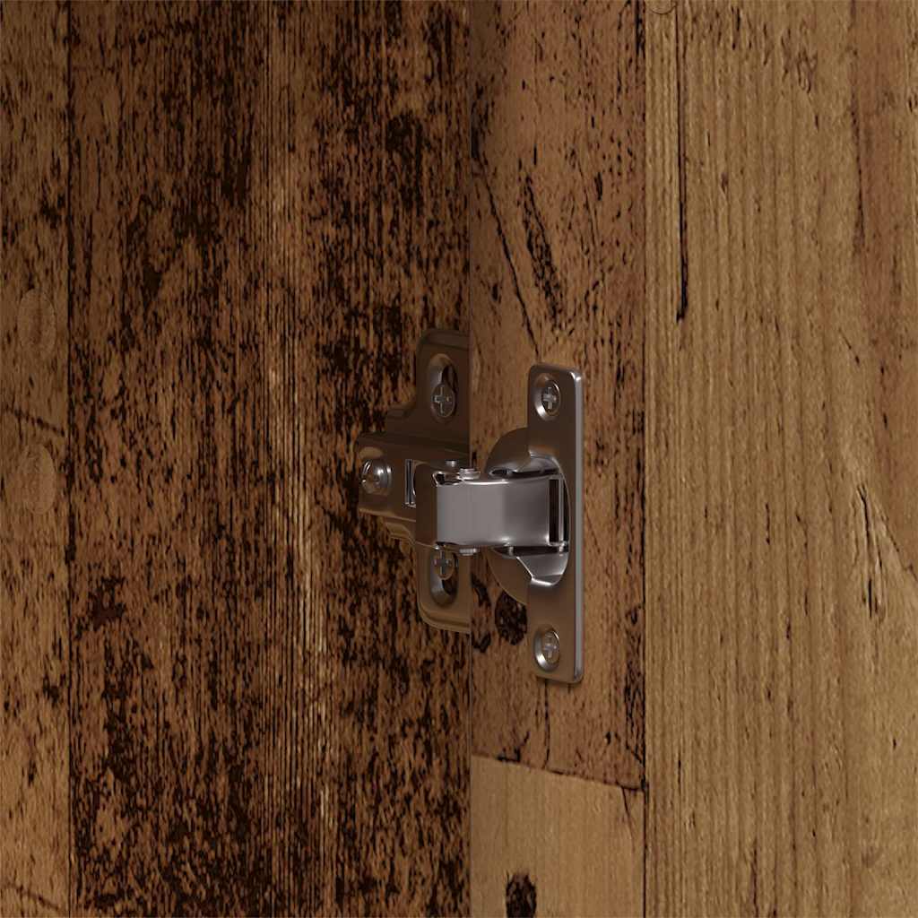 Bathroom Furniture Set with Shelf 3 pcs Brown Engineered wood