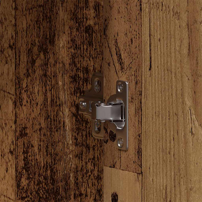 Bathroom Furniture Set with Shelf 3 pcs Brown Engineered wood