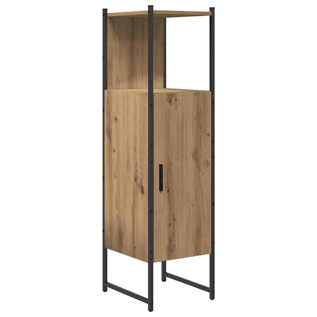 Bathroom Furniture Set with Door 3 pcs Brown 33 x 33 x 102.5 cm