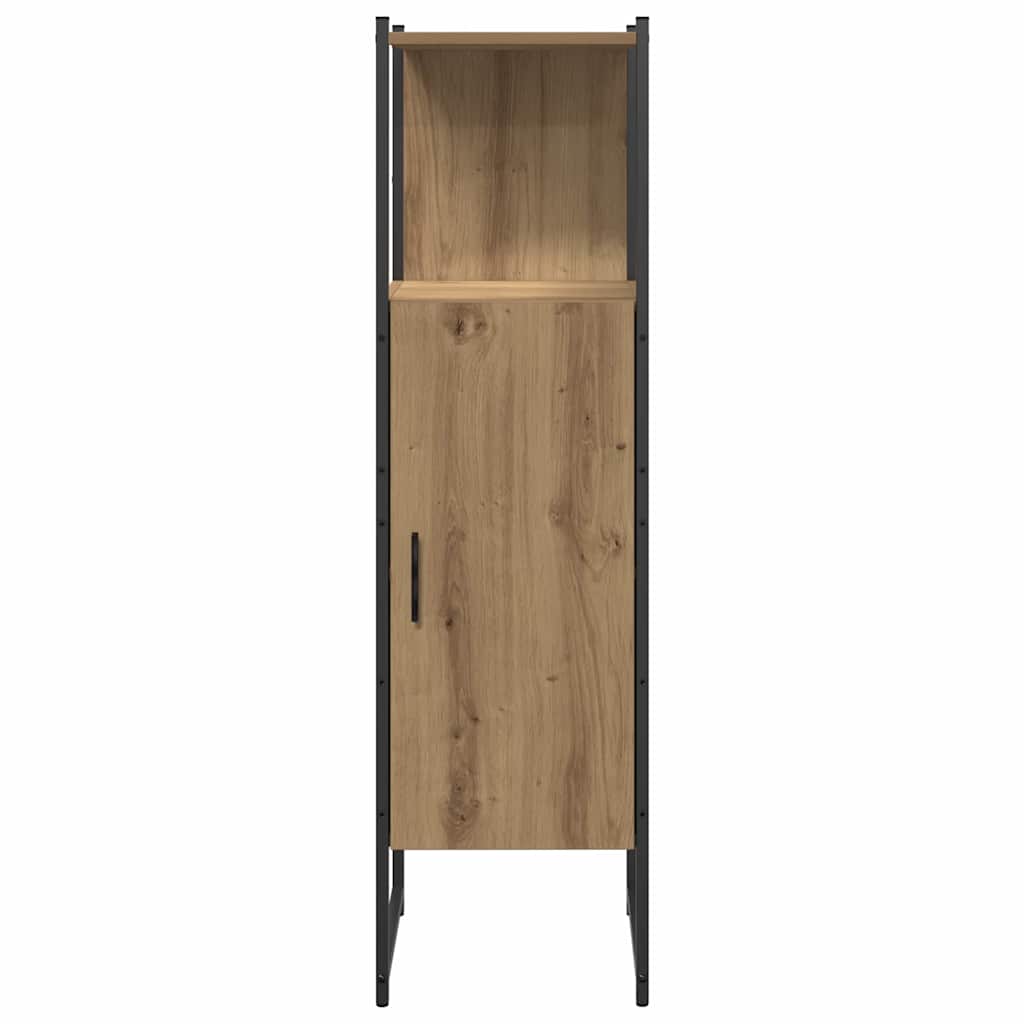 Bathroom Furniture Set with Door 3 pcs Brown 33 x 33 x 102.5 cm