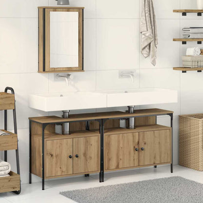 Bathroom Vanity Units with Storage 3 pcs Brown 80 x 30 x 60 cm