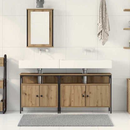 Bathroom Vanity Units with Storage 3 pcs Brown 80 x 30 x 60 cm