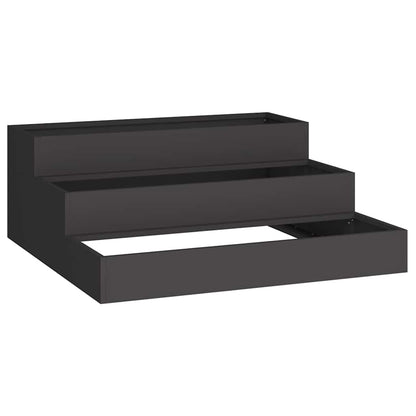 Garden Planter Black 90 x 90 x 35 cm Steel