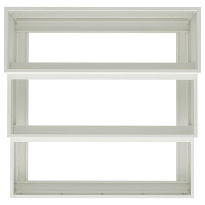 Garden Planter White 90 x 90 x 35 cm Steel