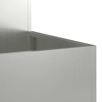 Garden Planter Silver 100 x 100 x 48 cm Galvanised steel