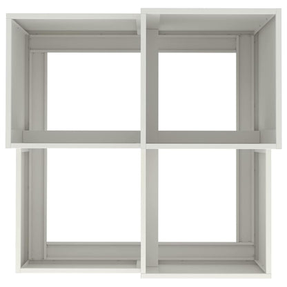 Garden Planter White 80 x 80 x 60 cm Steel