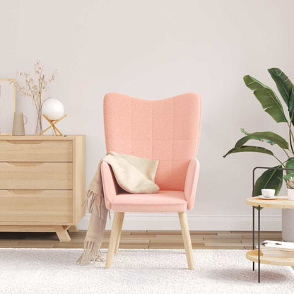 Relaxing Chair Pink 62 x 67 x 95.5 cm Fabric