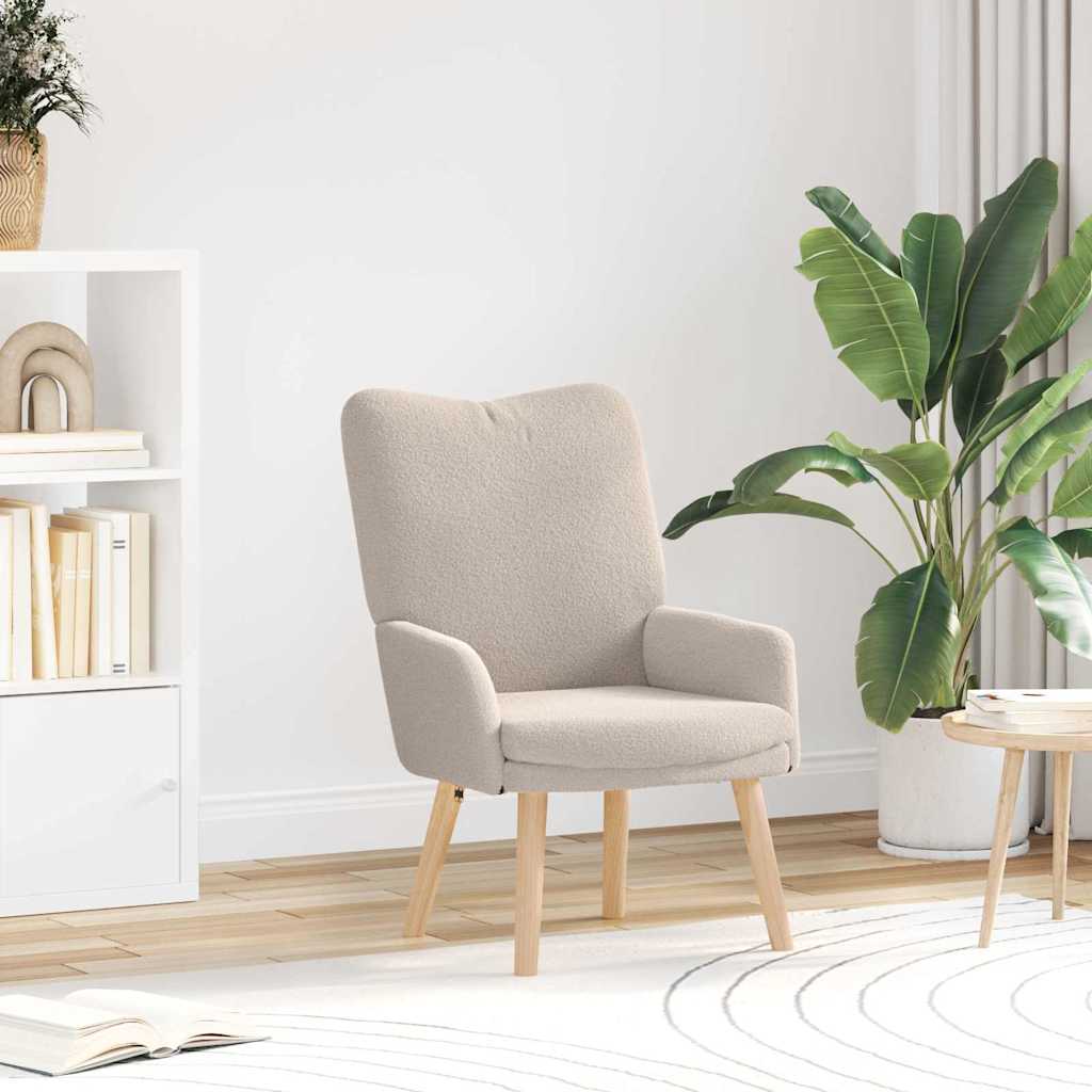Relaxing Chair Light grey 63 x 67 x 94 cm Fabric