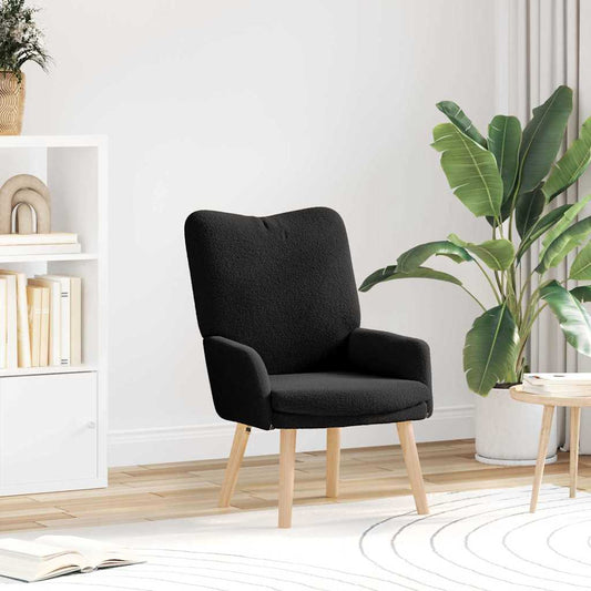 Relaxing Chair Black 63 x 67 x 94 cm Fabric