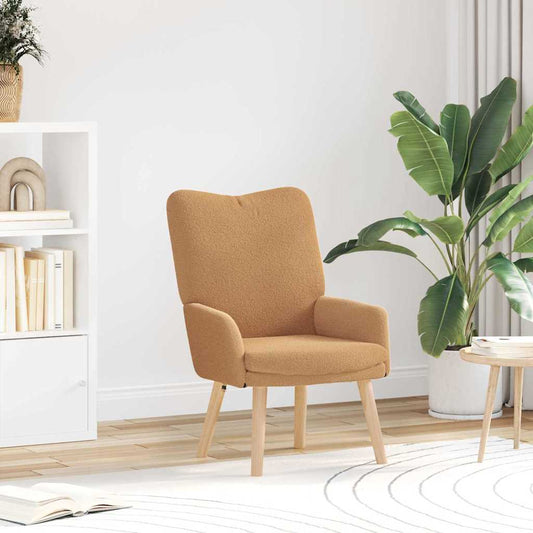 Relaxing Chair Beige 63 x 67 x 94 cm Fabric