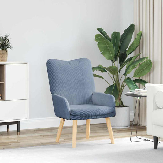 Relaxing Chair Blue 63 x 67 x 94 cm Fabric