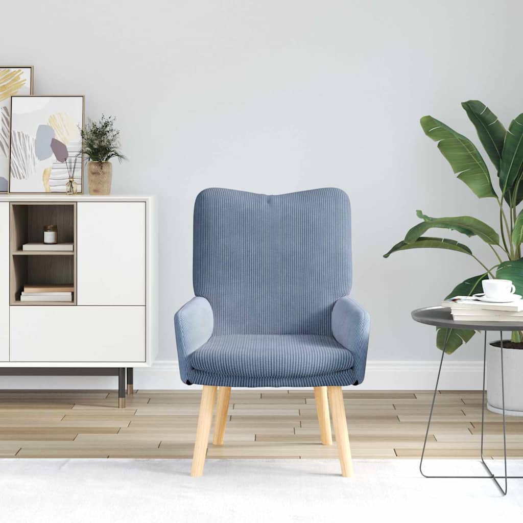 Relaxing Chair Blue 63 x 67 x 94 cm Fabric