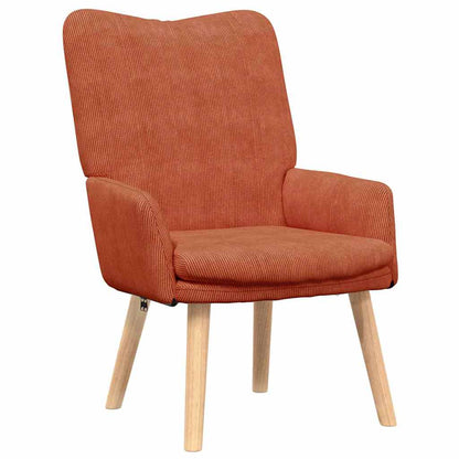 Relaxing Chair Red orange 63 x 67 x 94 cm Fabric