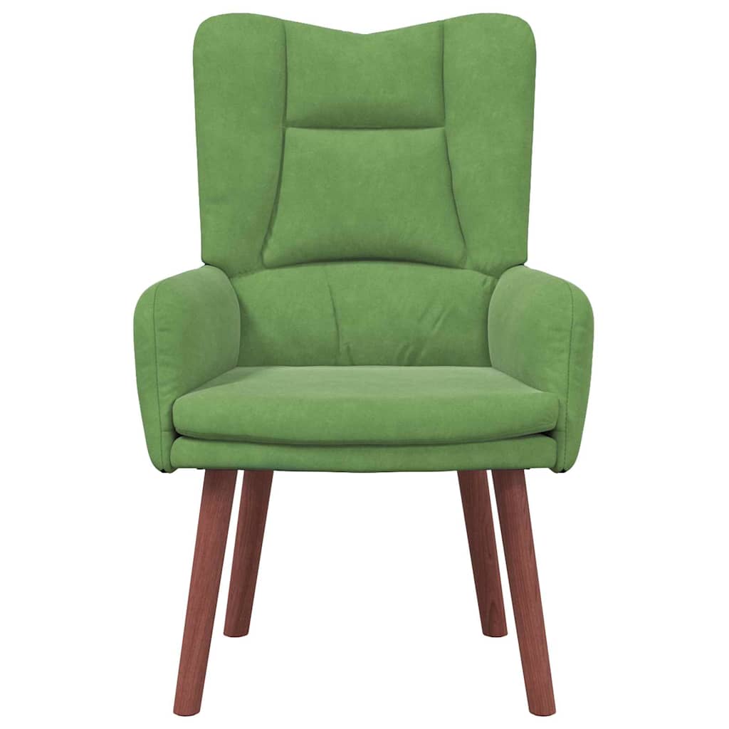 Relaxing Chair Light green 63 x 67 x 94 cm Velvet
