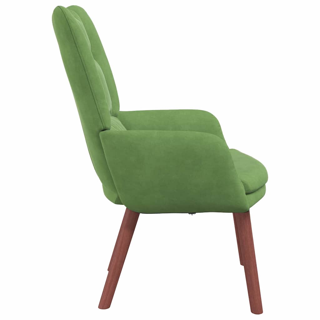 Relaxing Chair Light green 63 x 67 x 94 cm Velvet