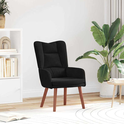 Relaxing Chair Black 63 x 67 x 94 cm Velvet