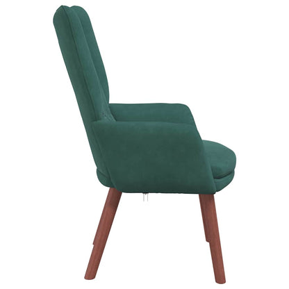 Relaxing Chair Dark green 63 x 67 x 94 cm Velvet
