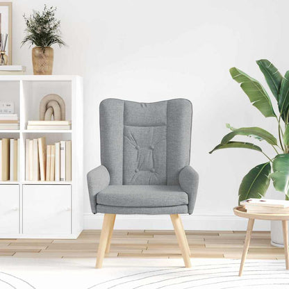 Relaxing Chair Light grey 63 x 67 x 94 cm Fabric
