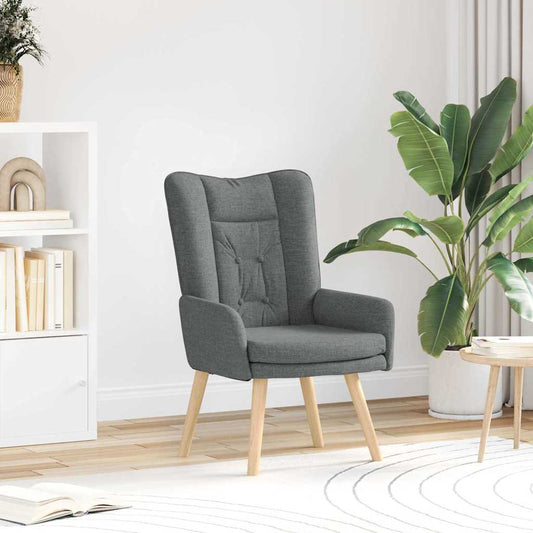 Relaxing Chair Dark grey 63 x 67 x 94 cm Fabric