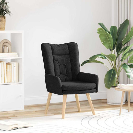 Relaxing Chair Black 63 x 67 x 94 cm Fabric