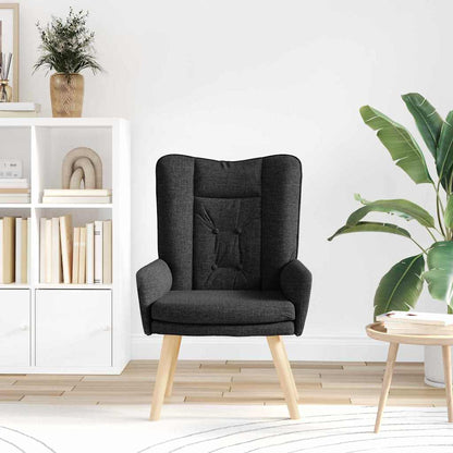 Relaxing Chair Black 63 x 67 x 94 cm Fabric