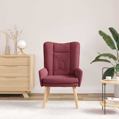 Relaxing Chair Wine red 63 x 67 x 94 cm Fabric