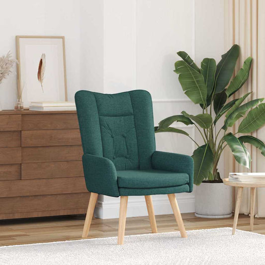 Relaxing Chair Dark green 63 x 67 x 94 cm Fabric
