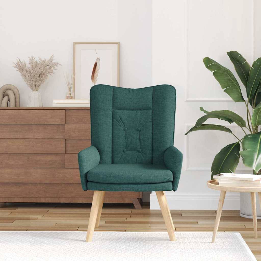 Relaxing Chair Dark green 63 x 67 x 94 cm Fabric