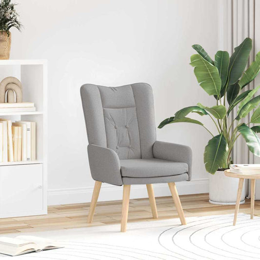 Relaxing Chair Cloud grey 63 x 67 x 94 cm Fabric