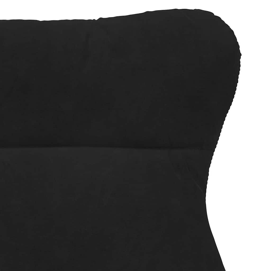 Relaxing Chair Black 69 x 74 x 93 cm Velvet