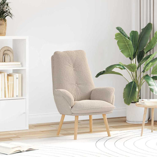 Relaxing Chair Light grey 69 x 74 x 93 cm Fabric