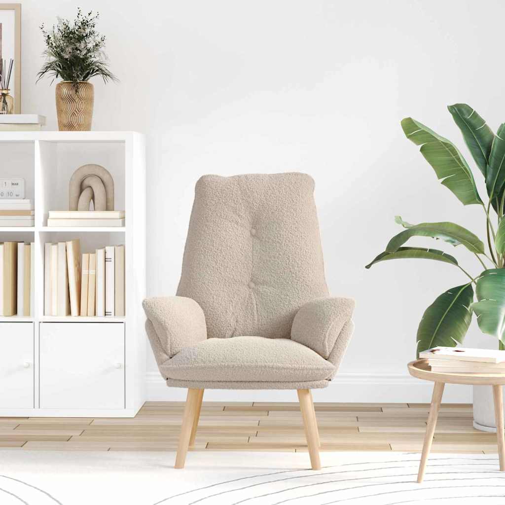 Relaxing Chair Light grey 69 x 74 x 93 cm Fabric