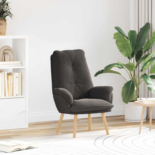 Relaxing Chair Dark grey 69 x 74 x 93 cm Fabric