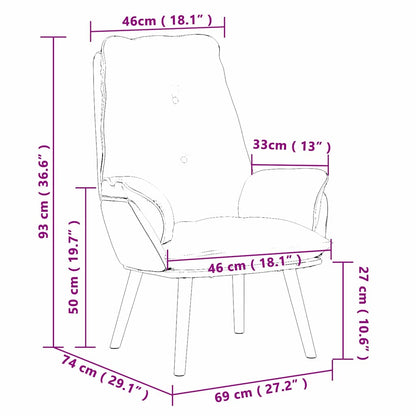 Armchair Beige 61 x 78 x 98 cm Sherpa Fabric