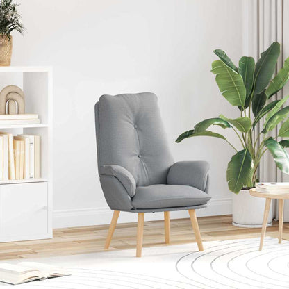 Relaxing Chair Light grey 69 x 74 x 93 cm Fabric