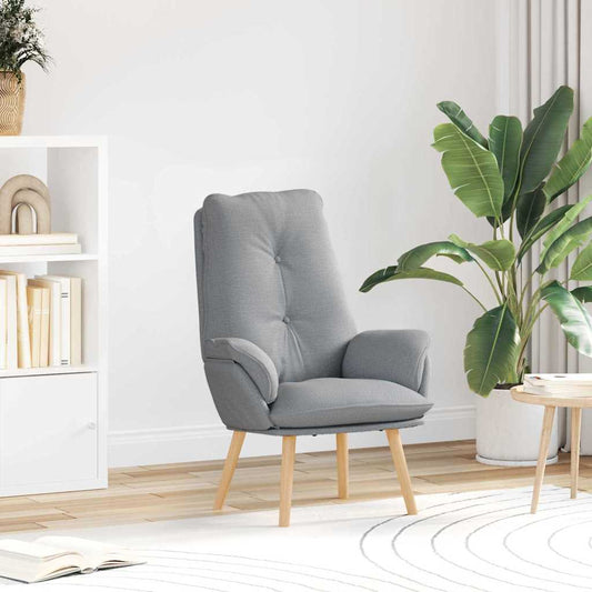 Relaxing Chair Light grey 69 x 74 x 93 cm Fabric