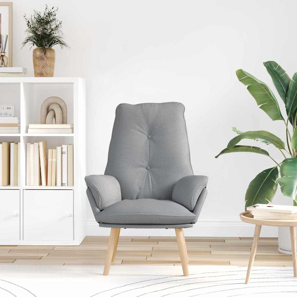 Relaxing Chair Light grey 69 x 74 x 93 cm Fabric