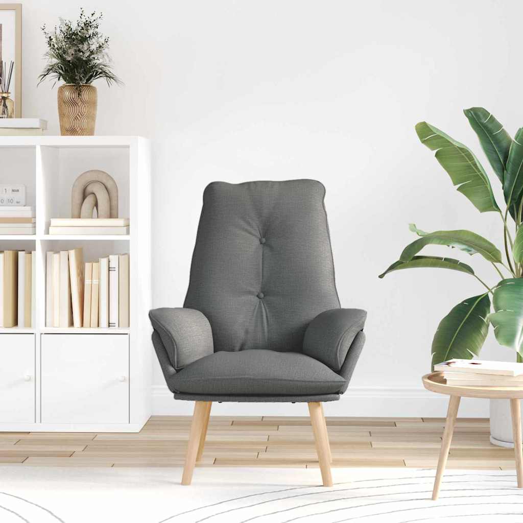 Relaxing Chair Dark grey 69 x 74 x 93 cm Fabric