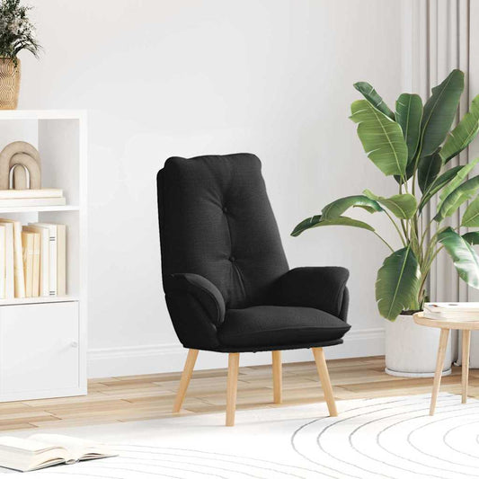 Relaxing Chair Black 69 x 74 x 93 cm Fabric