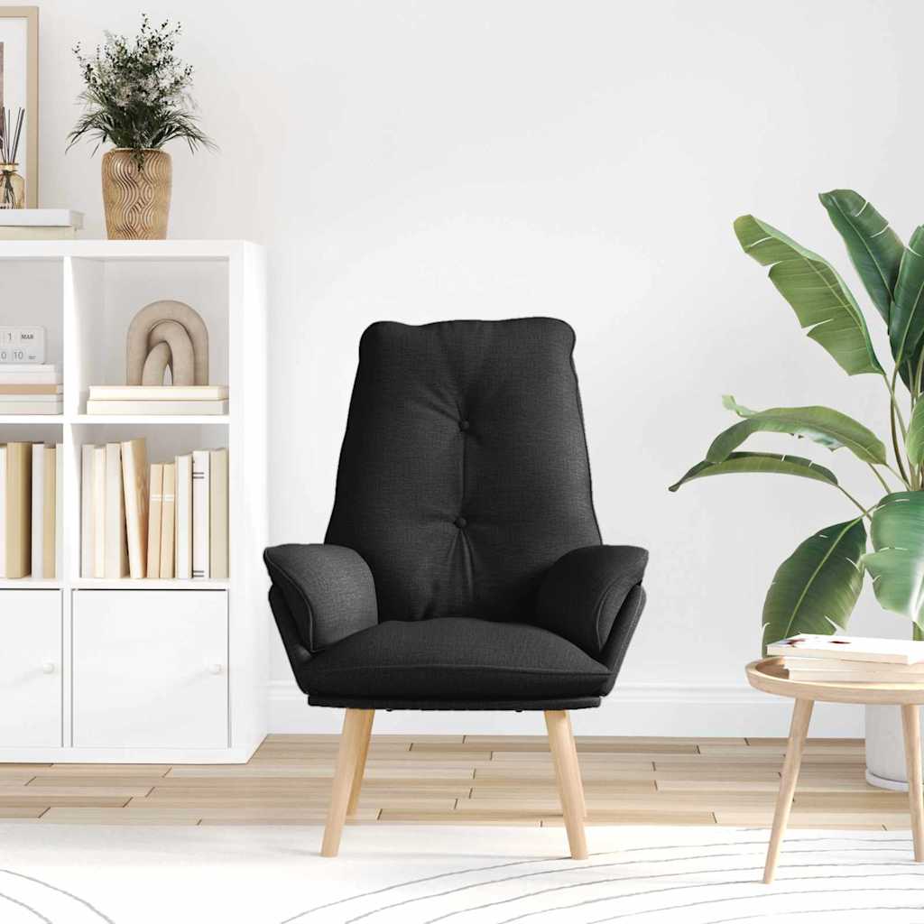 Relaxing Chair Black 69 x 74 x 93 cm Fabric