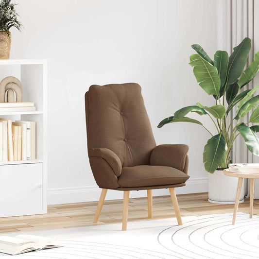 Relaxing Chair Brown 69 x 74 x 93 cm Fabric