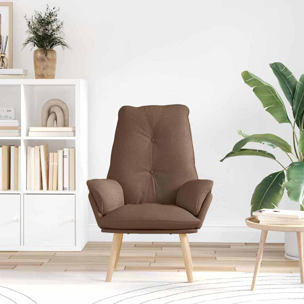 Relaxing Chair Brown 69 x 74 x 93 cm Fabric